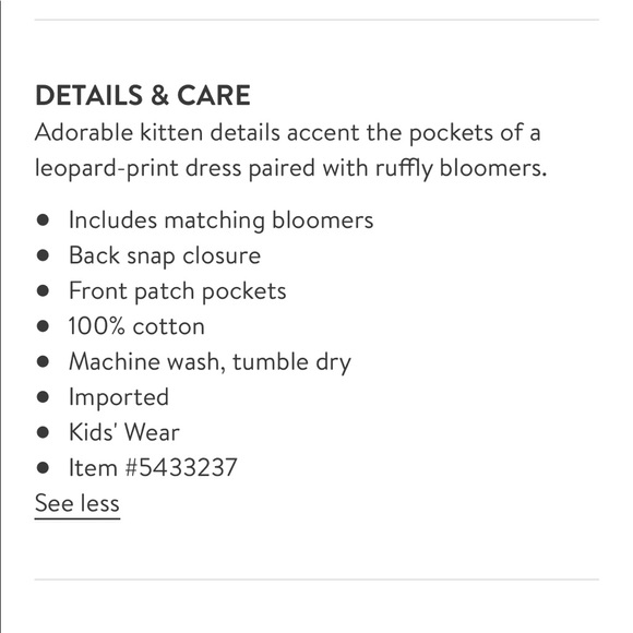 ❌SOLD❌ NWT 4-Piece Set by Kate Spade Leopard Sets (0-6 months) - Picture 6 of 6